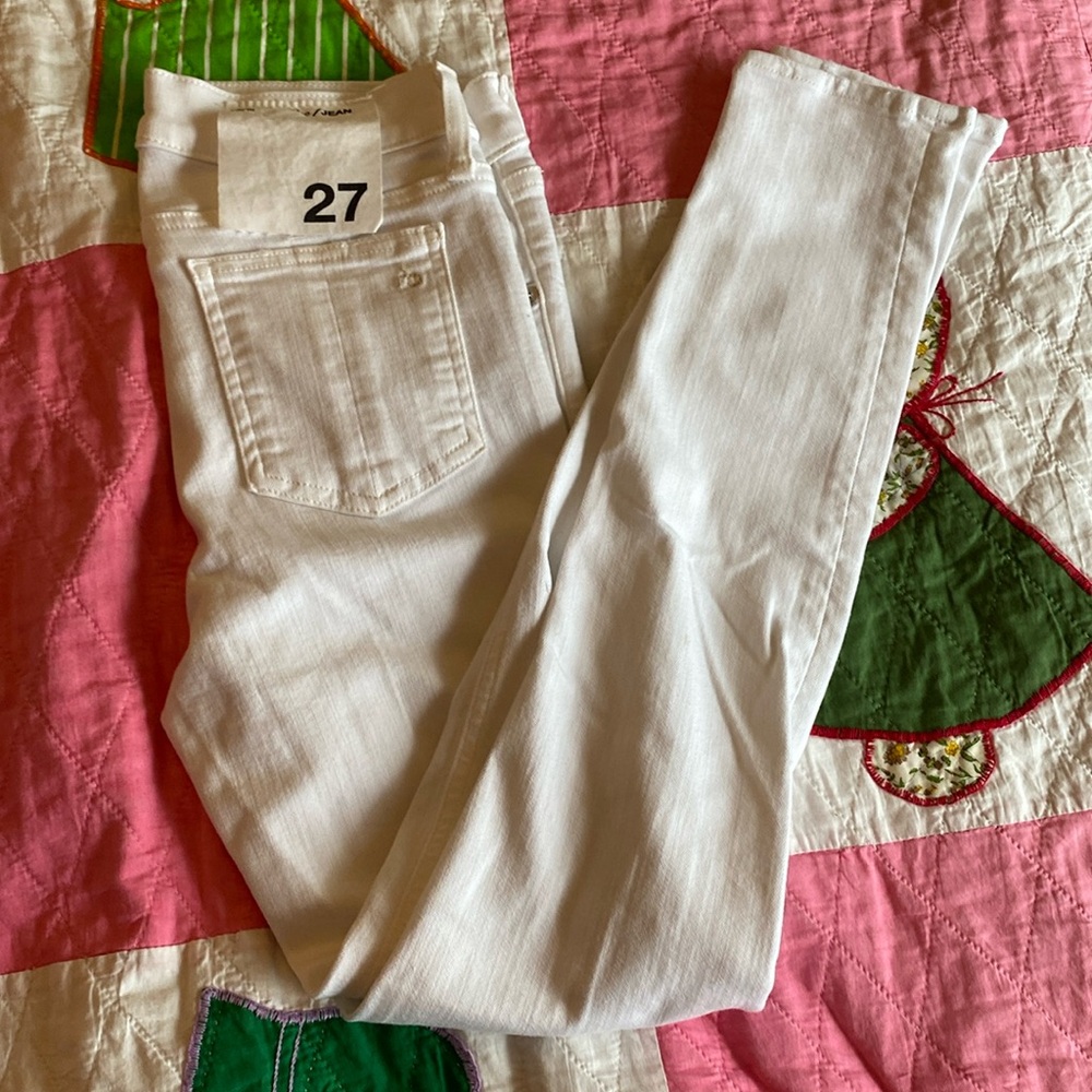 NWT Skinny Capri Rag and Bone White Jeans Size 27